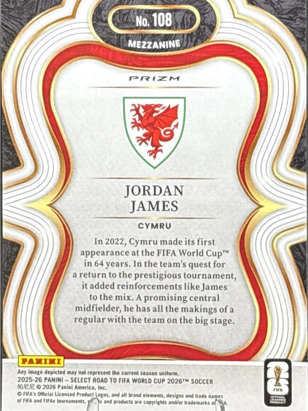 Panini Select Jordan James Pink Holo Prizm Rookie Card